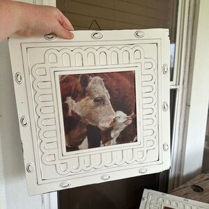 Rustic Farmhouse Cow Wall Art